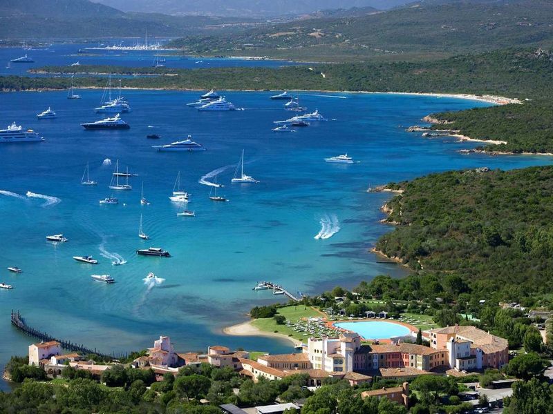 Sardinia Private Tour - many yachts have to stay outside of it. The bay of Cala di Volpe