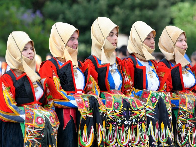 Sardinia Private Tour - The traditional women's dress of Orgosolo