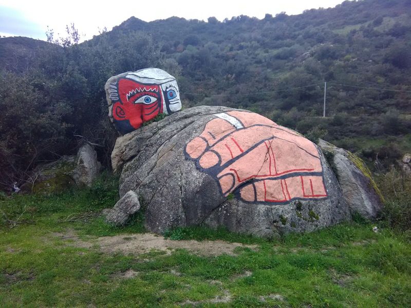 Sardinia Private Tour - The murales are even at the entrance of the village