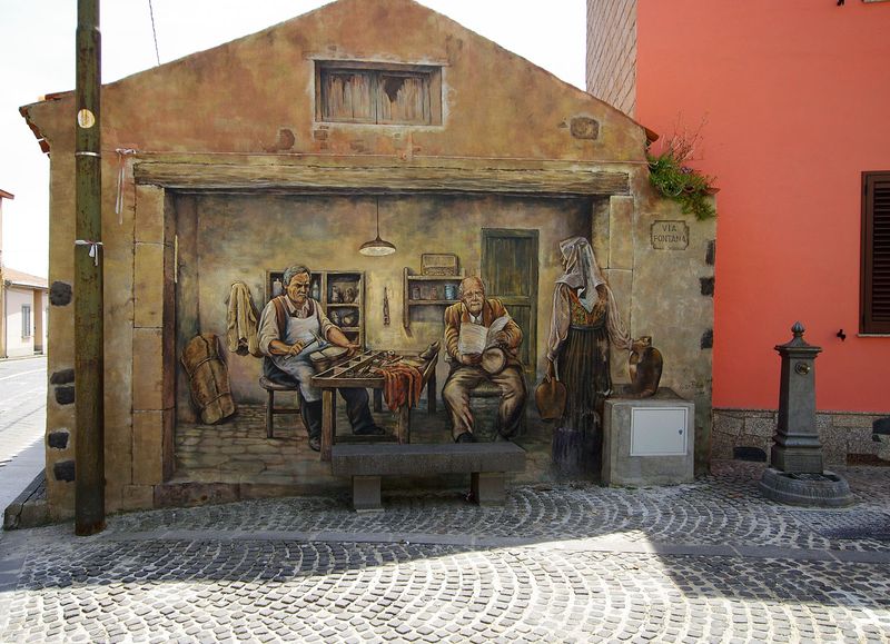 Sardinia Private Tour - Murales of Tinnura