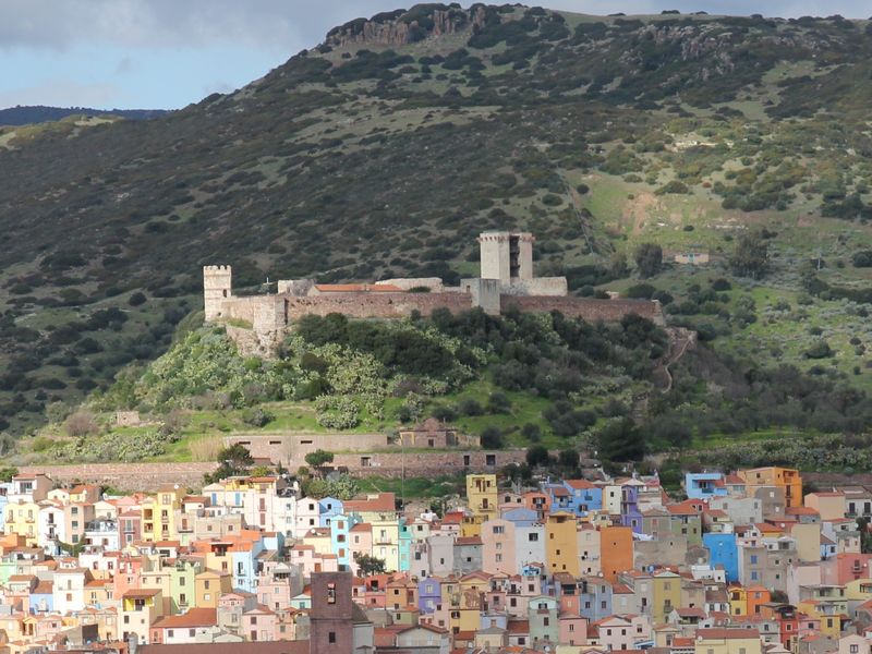 Sardinia Private Tour - Bosa with above the Castle of Malaspina