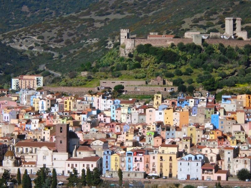 Sardinia Private Tour - Bosa with above the Castle of Malaspina