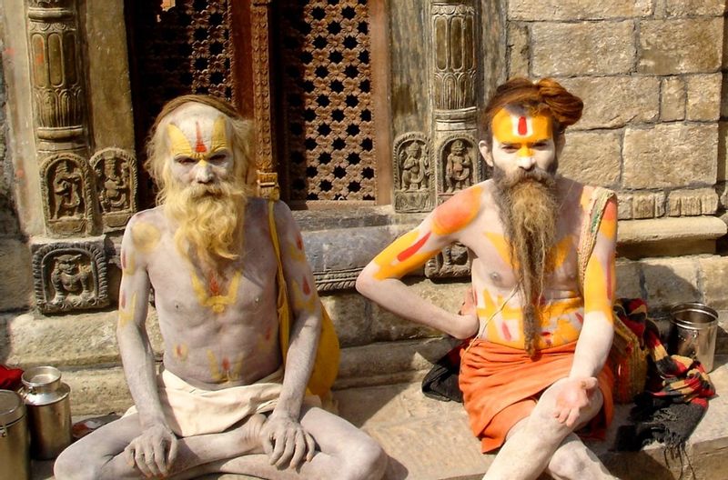 Bagmati Private Tour - Sadhus (Holy Men) at Pashupatinath Temple premises