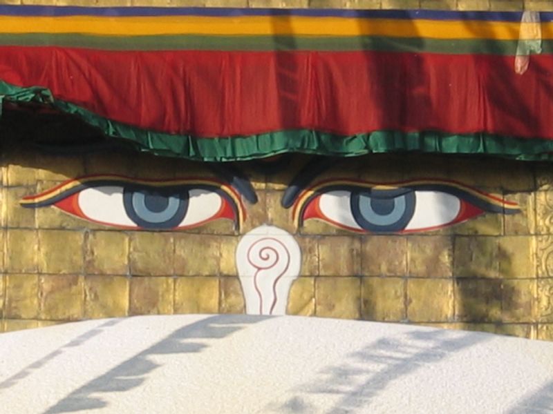 Bagmati Private Tour - Eyes of Swyoambhunath Stupa which separately sees truth and lies