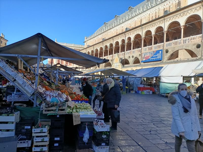 Padua Private Tour - One of the lively market squares in the city centre