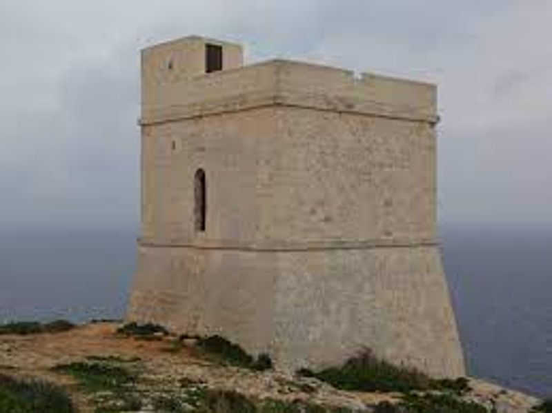 Malta Private Tour - Leading to the Neolithic Temples of Hagar Qim and Mnajdra one encounters with a watch tower of Tal-Hamrija (in Maltese soil) Tower.  It was built in 1659 by the Grand Master De Redin along the Maltese coast. This is the 13th tower from the 14th watch towers built by the Order. 