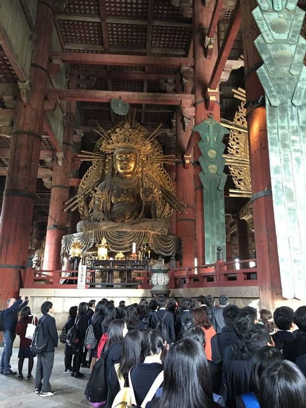 Nara Private Tour - Buddhist statue beside the largest 