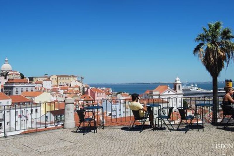 Lisbon Private Tour - One of our viewpoints... this one facing the Tagus River