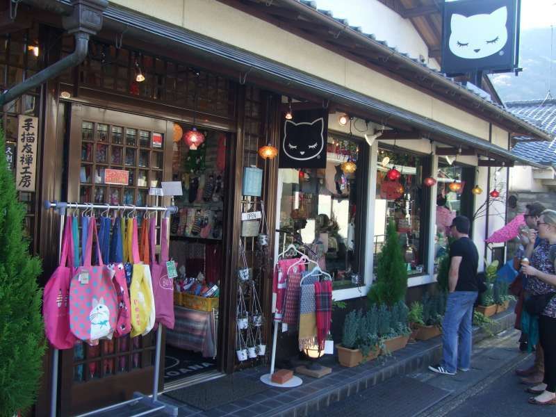 Kyoto Private Tour - 嵐山,"友禪染"商店。