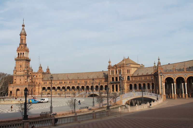 Seville Private Tour - The Plaza de España. Spanish Sq. 