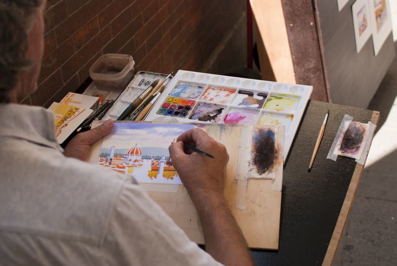 Florence Private Tour - Street painter