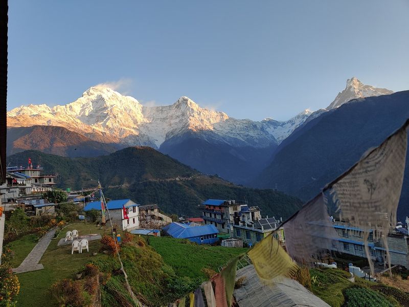 Bagmati Private Tour - Ghandruck Village with mountain 