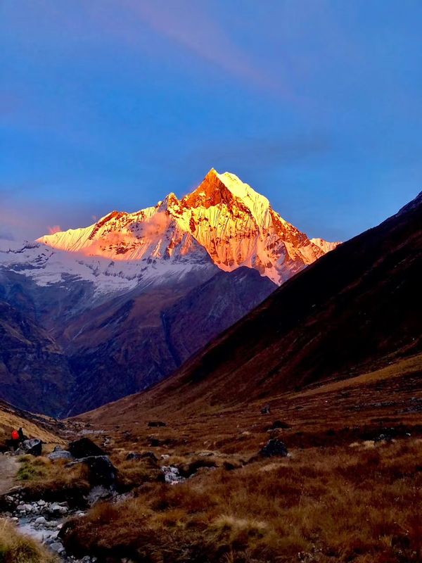 Bagmati Private Tour -  the picture was taken from ABC while the sun rising at Machhapuchre Himal