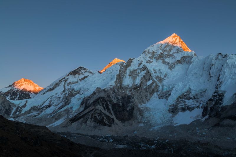 Bagmati Private Tour - The picture of Mount Everest while the sun rising 