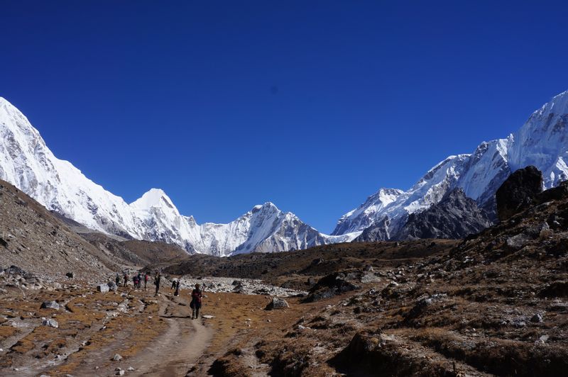 Bagmati Private Tour - The picture was taken while walking from Lobuche to Gorakshep