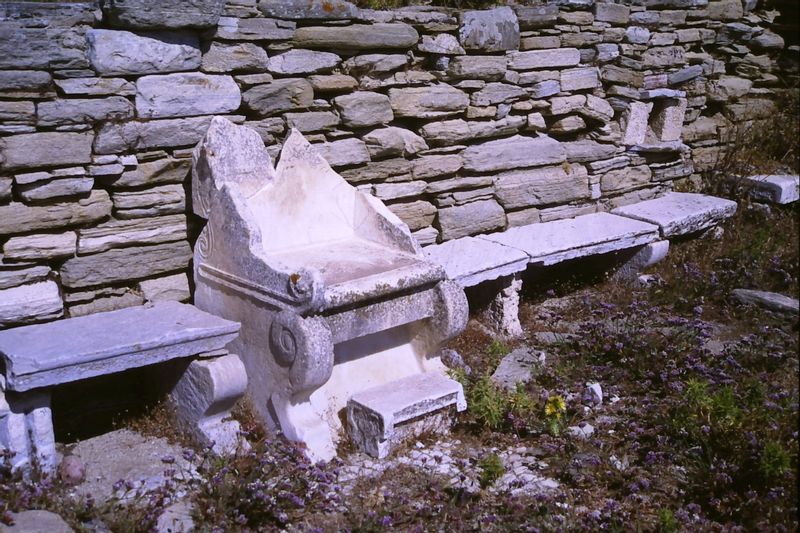 Mykonos Private Tour - The throne of the rabbi in the Jewish synagogue