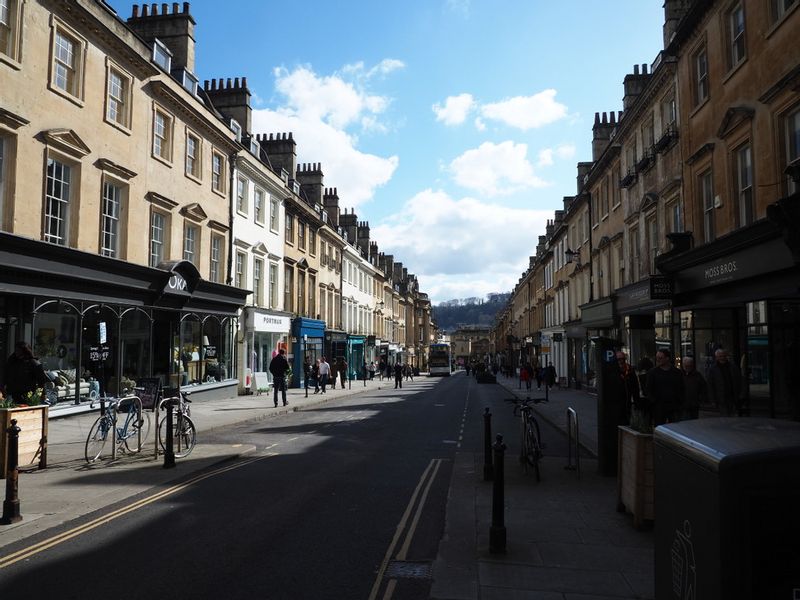 Bath Private Tour - Milsom Street looking south