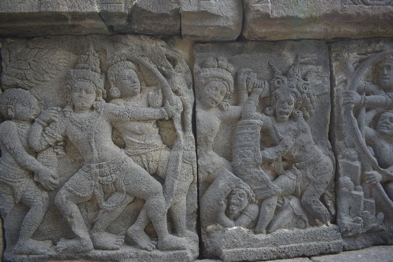 Yogyakarta Private Tour - Ramayana relief on the wall of Prambanan temple