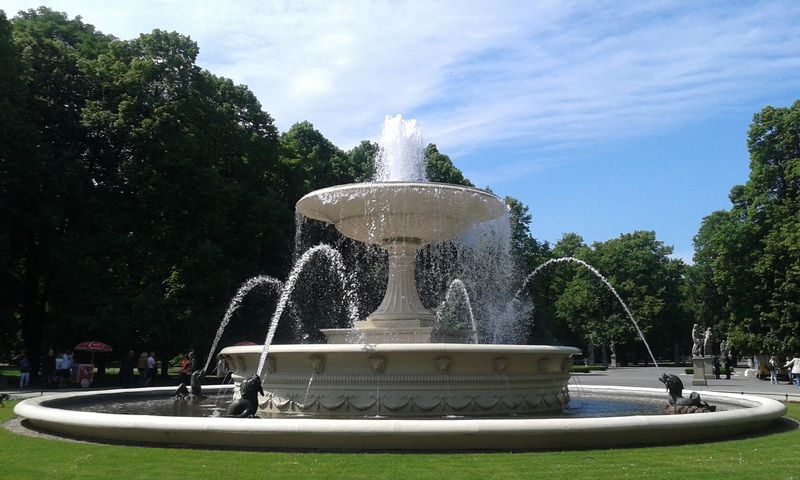 Warsaw Private Tour - Fountain in Saski Park