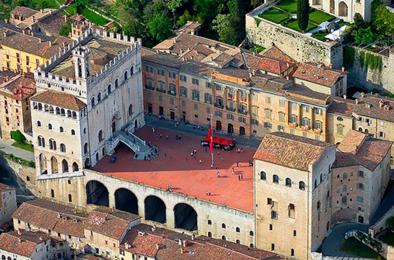 Umbria Private Tour - Gubbio's main square from above