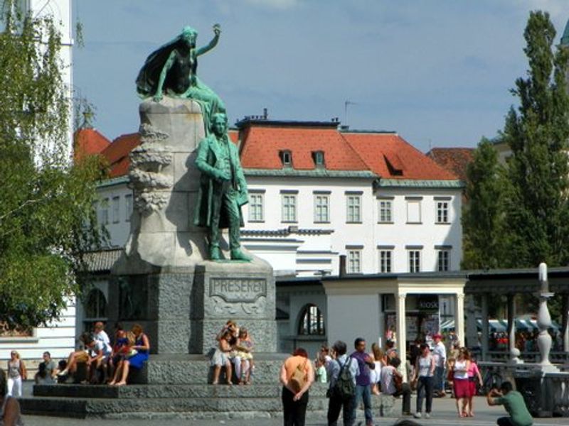 Ljubljana Private Tour - Prešeren's Monument City Center