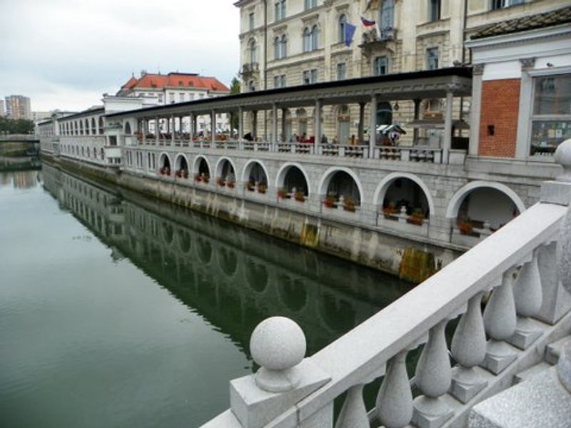 Ljubljana Private Tour - Jože Plečnik Market Hall with Three Bridges