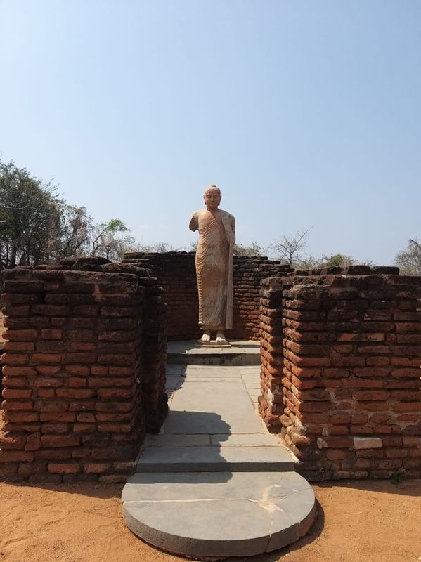 Hyderabad Private Tour - 3rd Century Buddha Image at Simhala Vihara at Nagarjuna konda