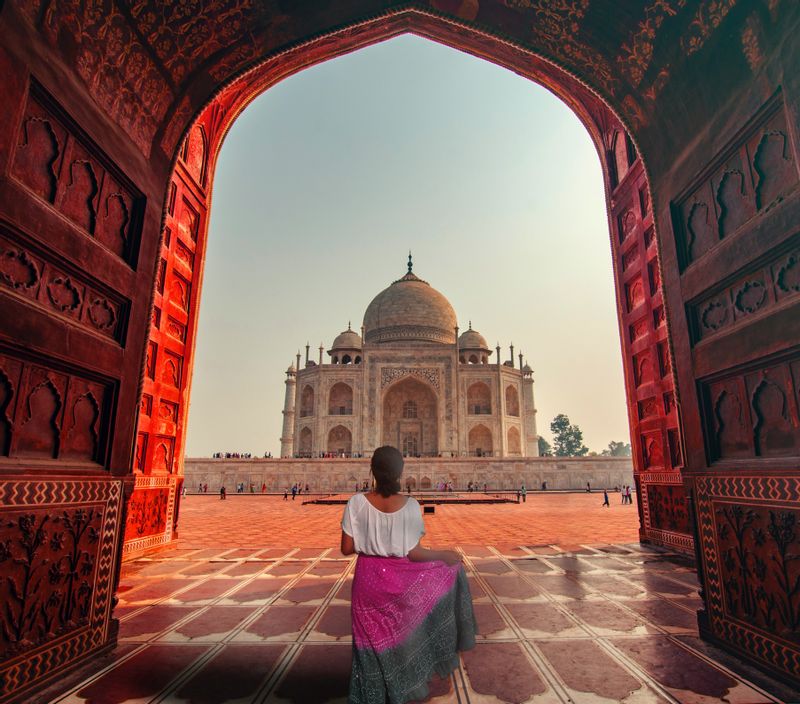 Delhi Private Tour - Photo with Taj