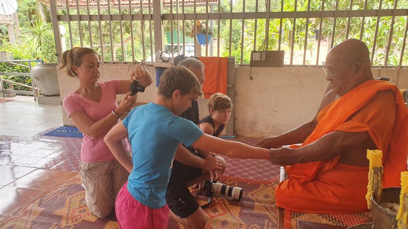 Siem Reap Private Tour - another blessing from the monk