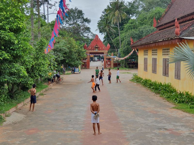 Siem Reap Private Tour - kid at the local monastery 