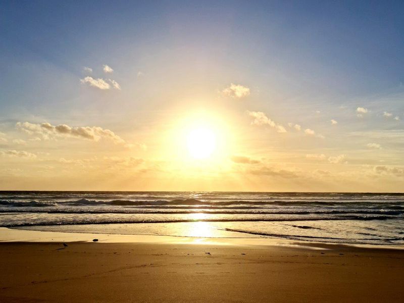 Melbourne Private Tour - The sun setting on Woolamai Surf Beach