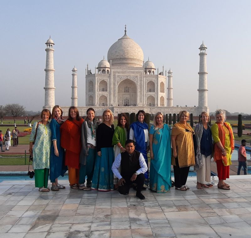 Agra Private Tour - Tour of Taj Mahal to women group from Australia.