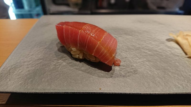 Tokyo Private Tour - The huge lump of tuna is sliced and served as sashimi or sushi...