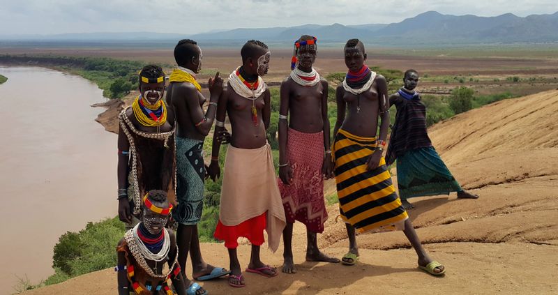 Addis Ababa Private Tour - The young girls of Karo tribe