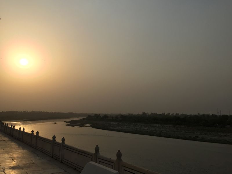 Agra Private Tour - A View Of Yamuna River From Taj Mahal By Tour Guide For Taj Mahal Monika