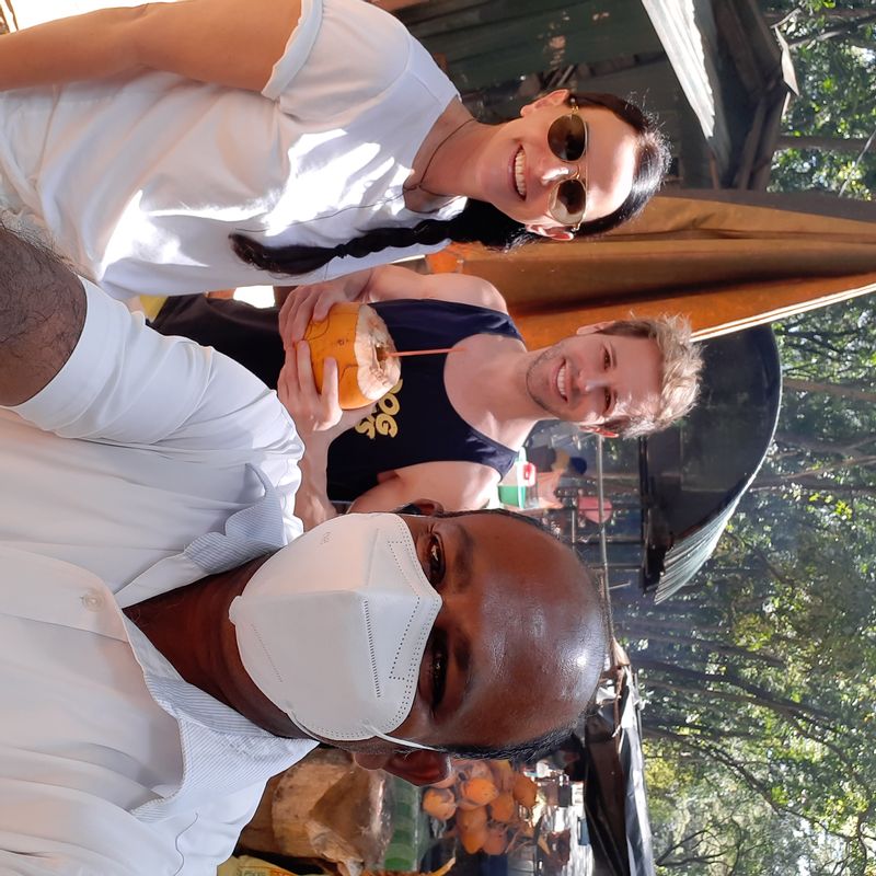 Colombo Private Tour - refreshing thirsty with a King Coconut  