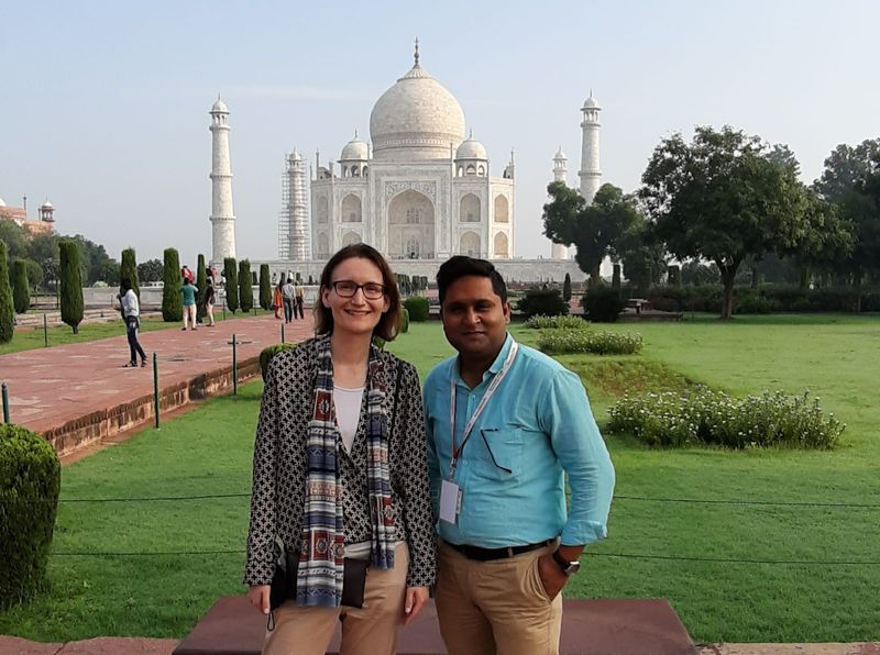 Delhi Private Tour - Tour of Taj Mahal to client from Switzerland