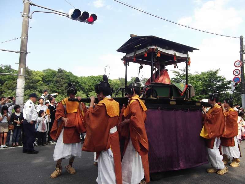 Kyoto Private Tour - "Saiodai" queen of Aoi-matsuri festival, which began in the 7th century to pray for a bumper harvest and is held on May 15th each year.