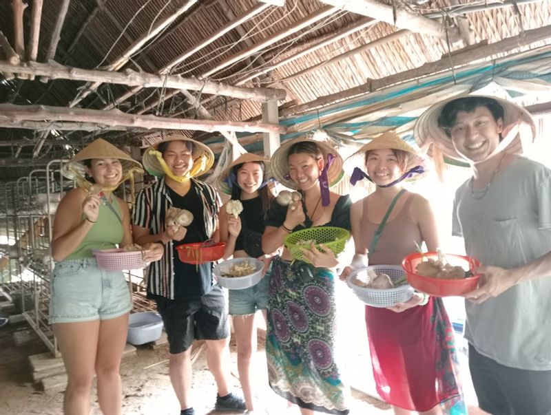 Ho Chi Minh Private Tour - collecting mushroom 