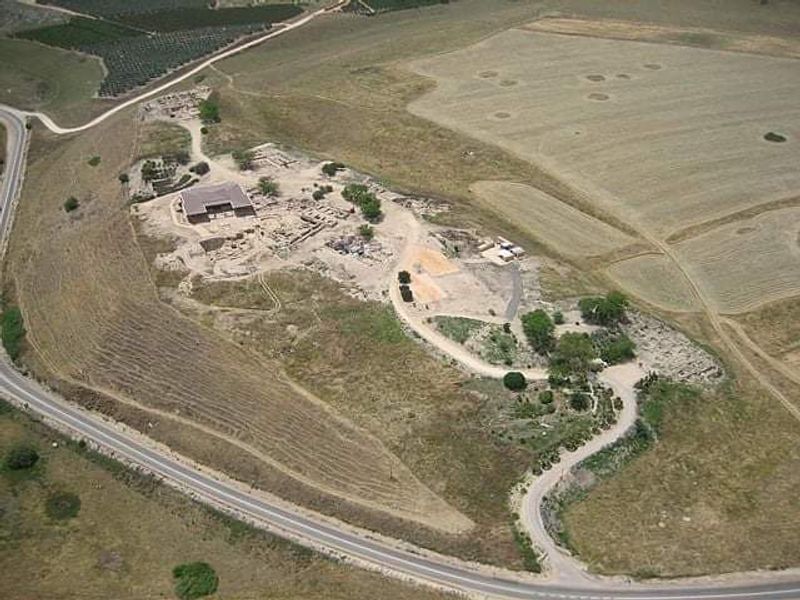 Galilee Private Tour - Hazor Aerial view