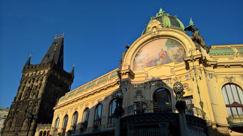 Prague Private Tour - Municipal house and Powder tower