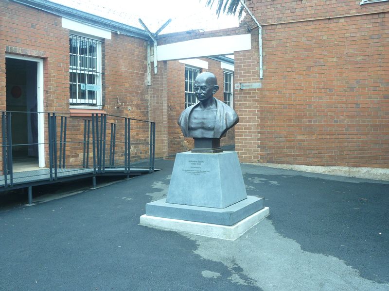 Johannesburg Private Tour - Mahatma Gandhi statue at Constitutional Hill old Prison