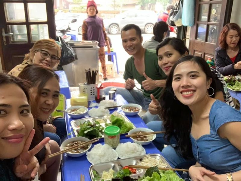 Hanoi Private Tour - Bun Cha at local restaurant