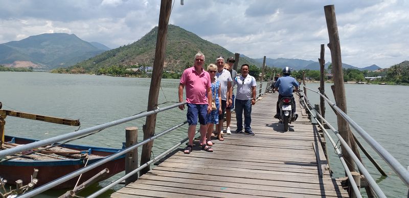 Khanh Hoa Private Tour - Take pictures on Wooden bridge 