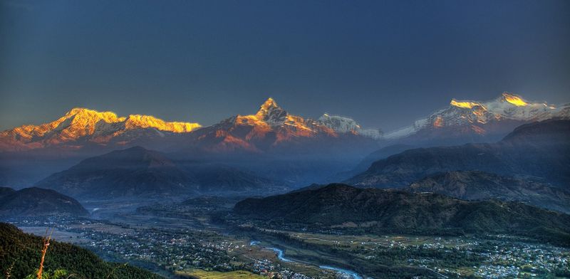 Gandaki Private Tour - Pokhara Valley seen from sarangkot