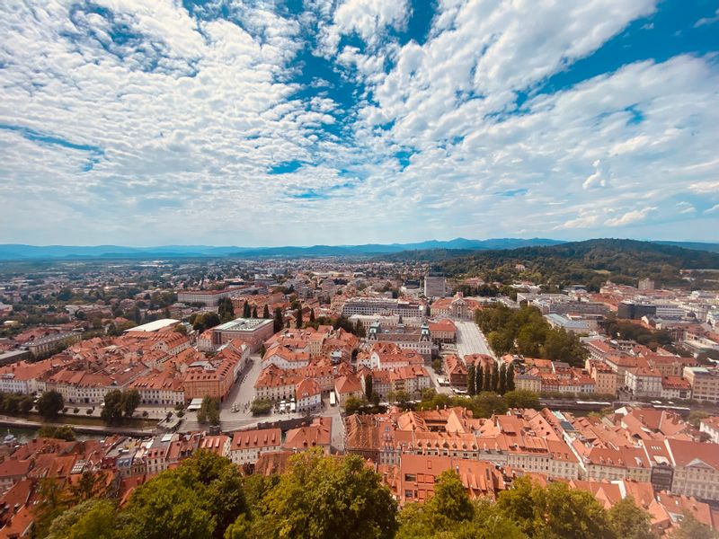 Ljubljana Private Tour - View from the top of viewing tower