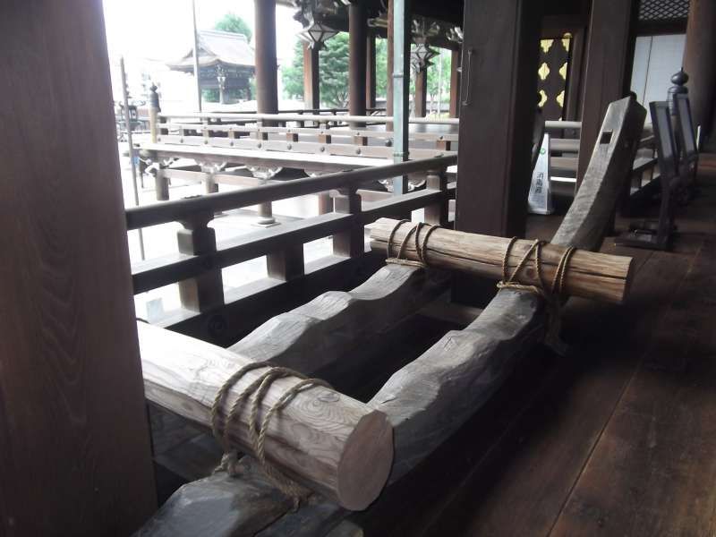 Kyoto Private Tour - Sample of sledge in Higashi-Honganji temple used to transport building materials.