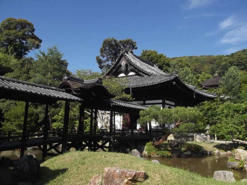 Kyoto Private Tour - "Kaizando" Hall  in the compound of Kodaiji temple.