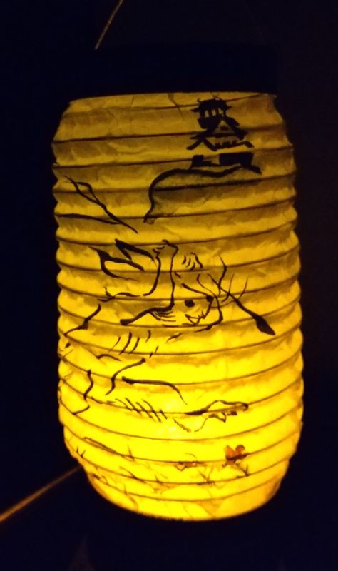 Aichi Private Tour - You can enjoy lighting Japanese lantern at your house. It's so beautiful!!