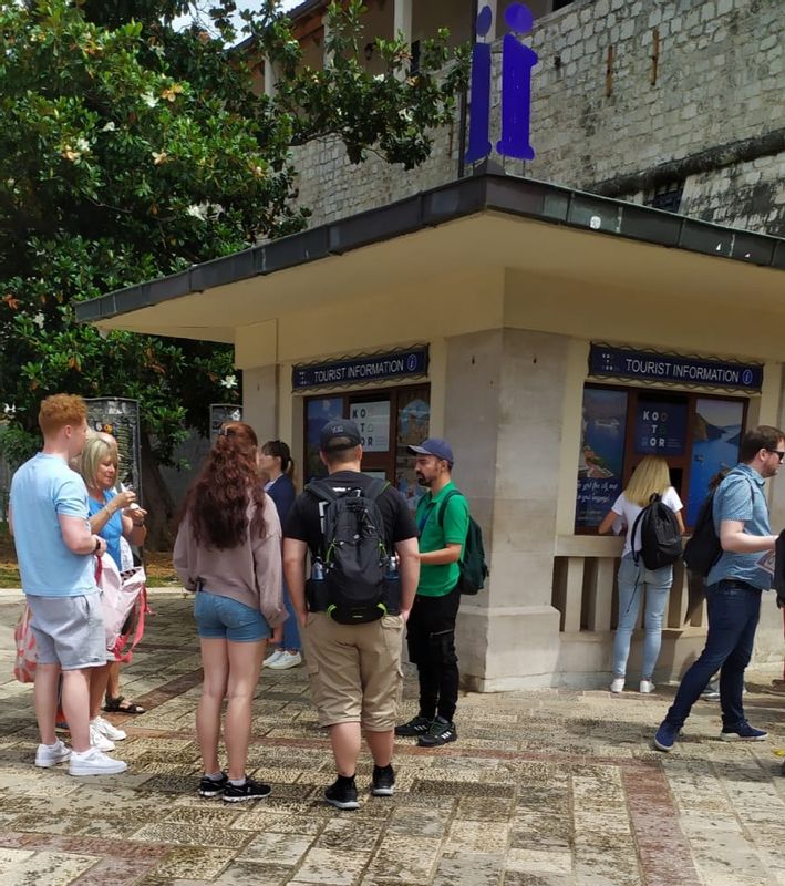 Kotor Private Tour - In front of the main gates tourist info desk